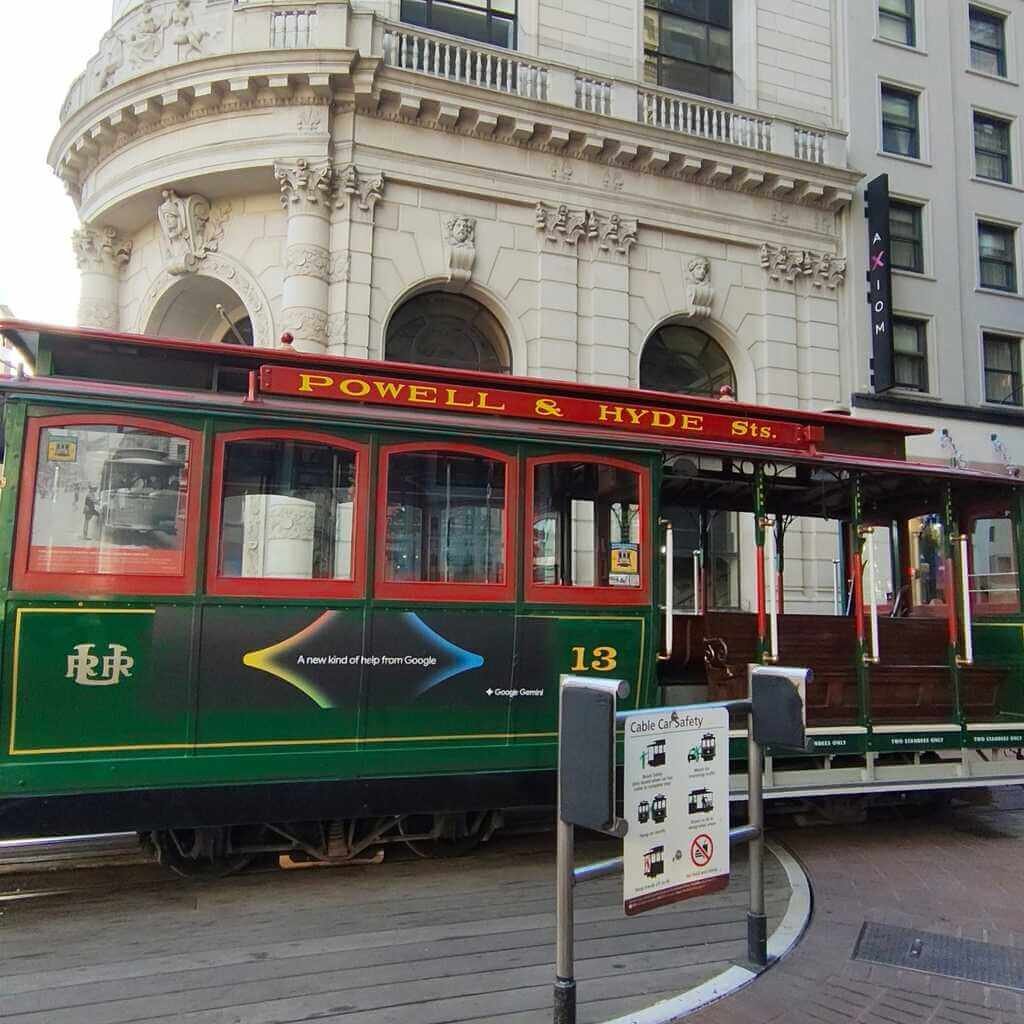 Cable car famoso en San Francisco
